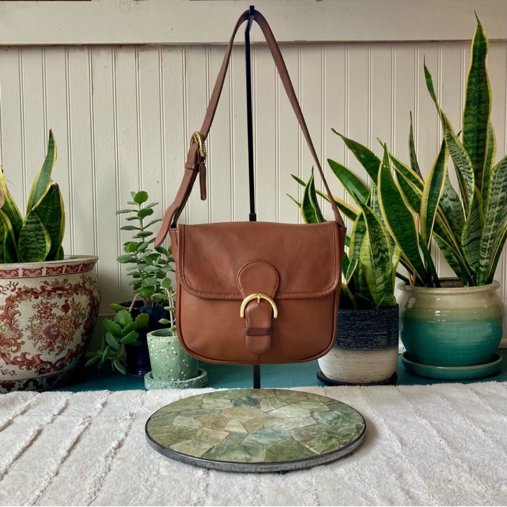 Coach Vintage Bedford Flap Bag in British Tan 4164